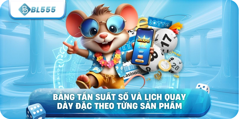 Bảng tần suất số và lịch quay dày đặc theo từng sản phẩm