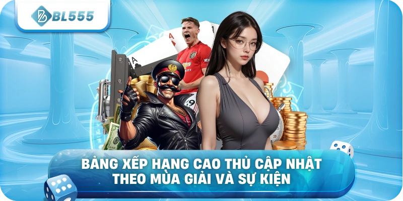 Bảng xếp hạng cao thủ cập nhật theo mùa giải và sự kiện